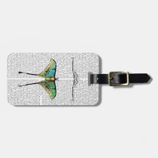 Étiquette À Bagage Papillon 2 (Devant horizontal)