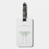 Étiquette À Bagage Papillon 2 (Dos Vertical)