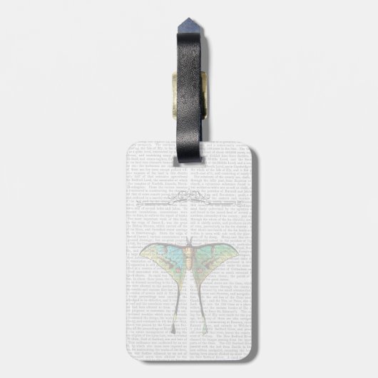 Étiquette À Bagage Papillon 2 (Dos Vertical)