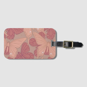 Étiquette À Bagage Papillon Art nouveau