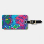 Étiquette À Bagage Papillon coloré (Devant horizontal)