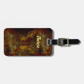 Étiquette À Bagage Papillon d'art (Devant horizontal)