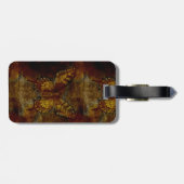 Étiquette À Bagage Papillon d'art (Dos horizontal)