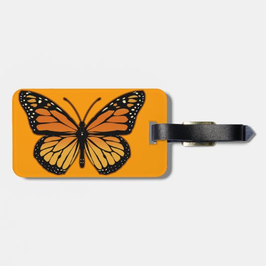 Étiquette À Bagage Papillon de monarque (Dos horizontal)