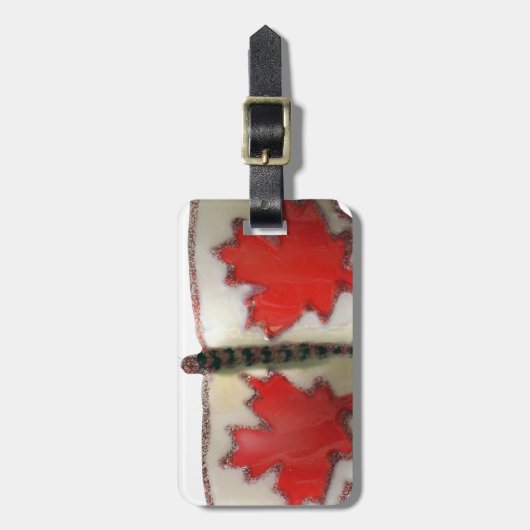 Étiquette À Bagage Papillon du Canada (Devant Vertical)