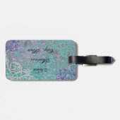 Étiquette À Bagage Papillon élégant (Dos horizontal)