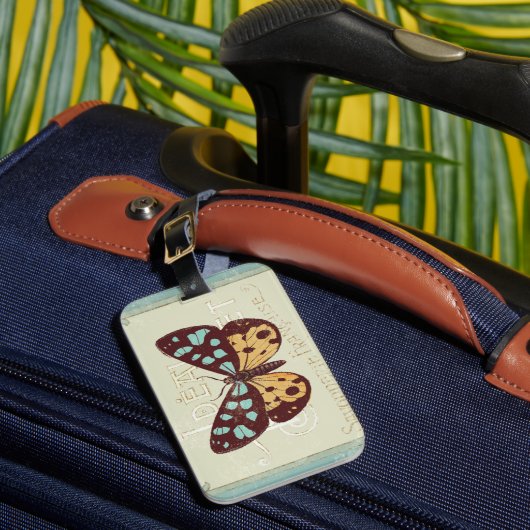 Étiquette À Bagage Papillon modelé par cru (Insitu Rectoal 1)