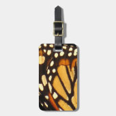 Étiquette À Bagage Papillon Monarque Abstrait (Devant Vertical)