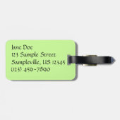 Étiquette À Bagage Papillon Swallowtail III Belle photo colorée (Dos horizontal)