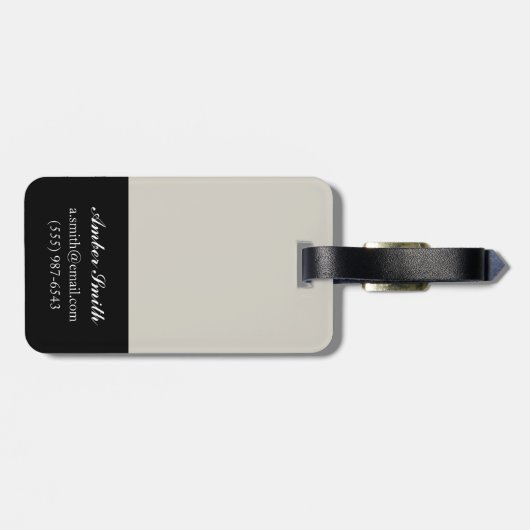 Étiquette À Bagage Papillons arabes II (Dos horizontal)