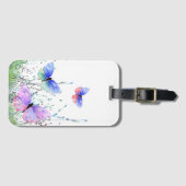 Étiquette À Bagage Papillons colorés Flying Luggage Balise Printemps  (Devant Horizontal)