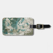 Étiquette À Bagage Papillons d'arabesque V (Devant horizontal)