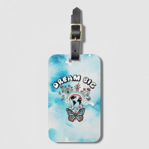Étiquette À Bagage Papillons et champignons Rêve Big positif inspo