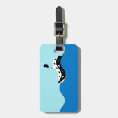 Étiquette À Bagage paquebot de croisière en haute mer (Devant Vertical)