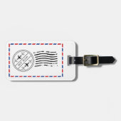 Étiquette À Bagage Par avion (Devant horizontal)