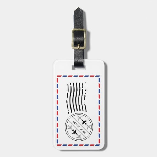 Étiquette À Bagage Par avion (Devant Vertical)