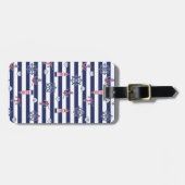 Étiquette À Bagage Par le motif de mer (Devant horizontal)