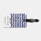 Étiquette À Bagage Par le motif de mer (Dos horizontal)