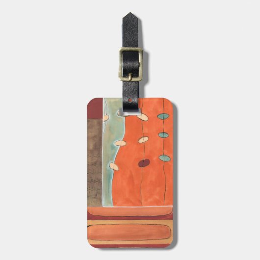 Étiquette À Bagage Parade Abstraite des oeufs par Erica J Vess (Devant Vertical)