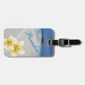 Étiquette À Bagage Paradis bleu d'océan (Devant horizontal)