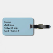 Étiquette À Bagage Paradis bleu d'océan (Dos horizontal)