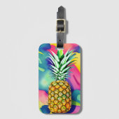 Étiquette À Bagage Paradis de l'ananas (Devant Vertical)