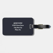 Étiquette À Bagage Paradis doré de la coquelicot (Dos horizontal)