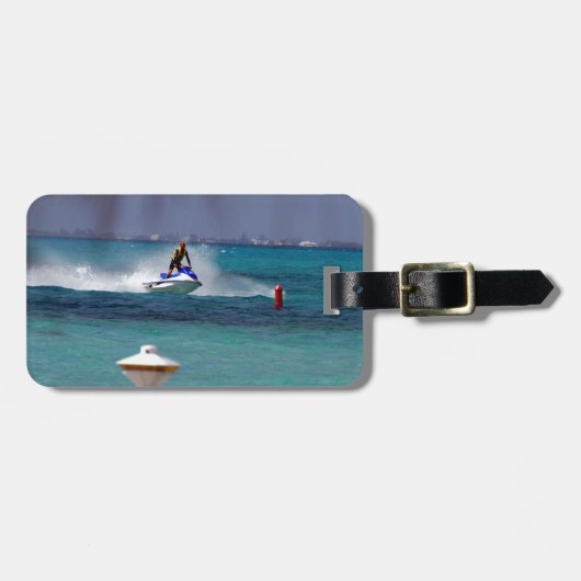 Étiquette À Bagage Paradis du Jet Ski (Devant horizontal)