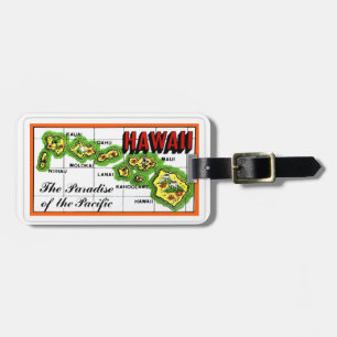 Étiquette À Bagage Paradis Hawaï