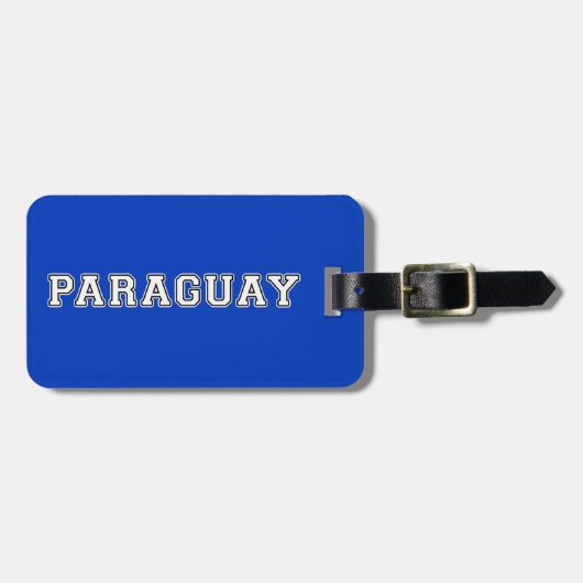 Étiquette À Bagage Paraguay (Devant horizontal)