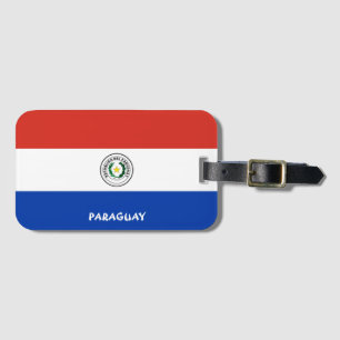 Étiquette À Bagage Paraguay National Drapeau Patriotique