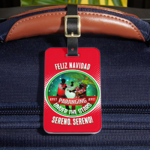 Étiquette À Bagage Parang Sereno Joyeux Noël sur RED