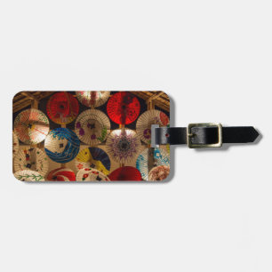 Étiquette À Bagage Parapluies japonais de style japonais
