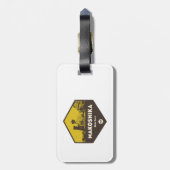 Étiquette À Bagage Parc d'état de Makoshika, Montana (Dos Vertical)