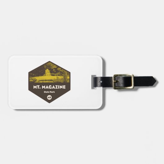 Étiquette À Bagage Parc d'état du Mont Magazine Arkansas (Devant horizontal)