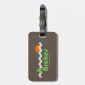 Étiquette À Bagage Parc national Arches Rétro (Dos Vertical)