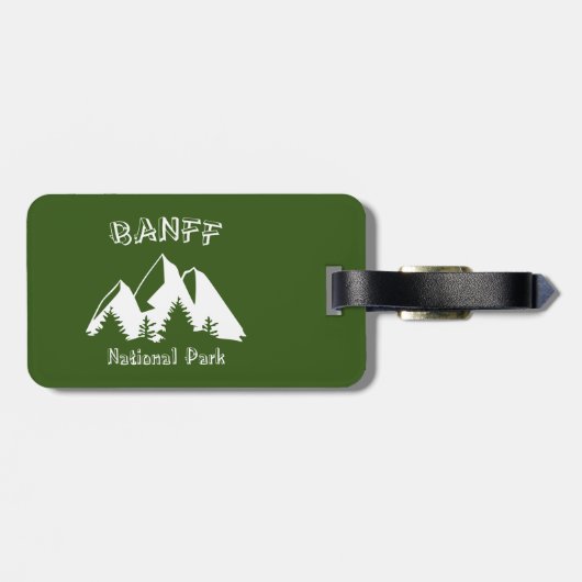 Étiquette À Bagage Parc national Banff (Dos horizontal)