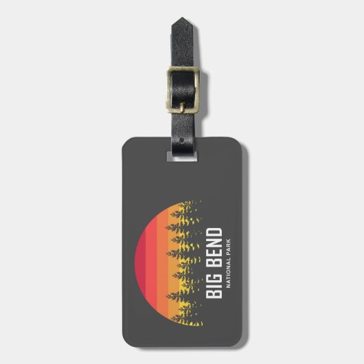 Étiquette À Bagage Parc national Big Bend (Devant Vertical)