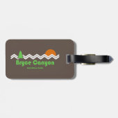 Étiquette À Bagage Parc national Bryce Canyon Rétro (Dos horizontal)