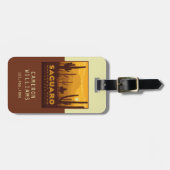 Étiquette À Bagage Parc national Carré du Saguaro | Arizona (Devant horizontal)