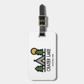 Étiquette À Bagage Parc national de Crater Lake (Devant Vertical)