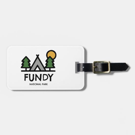 Étiquette À Bagage Parc national de Fundy (Devant horizontal)