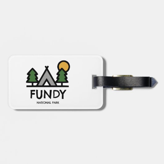 Étiquette À Bagage Parc national de Fundy (Dos horizontal)