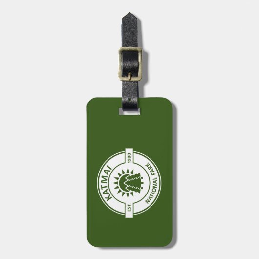 Étiquette À Bagage Parc national de Katmai Sun Trees (Devant Vertical)