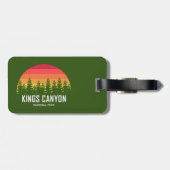 Étiquette À Bagage Parc national de Kings Canyon (Dos horizontal)