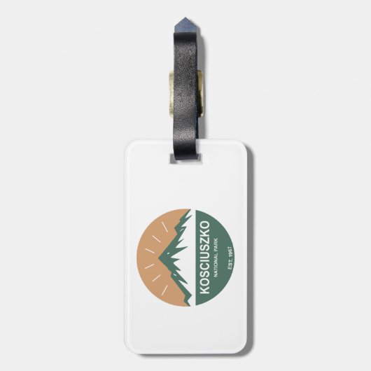 Étiquette À Bagage Parc national de Kosciuszko (Dos Vertical)