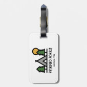 Étiquette À Bagage Parc national de la Forêt Petrifiée (Dos Vertical)