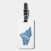 Étiquette À Bagage Parc national de l'Acadie Grain de bois (Devant Vertical)