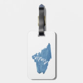 Étiquette À Bagage Parc national de l'Acadie Grain de bois (Dos Vertical)