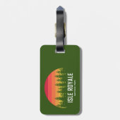 Étiquette À Bagage Parc national de l'Isle Royale (Dos Vertical)